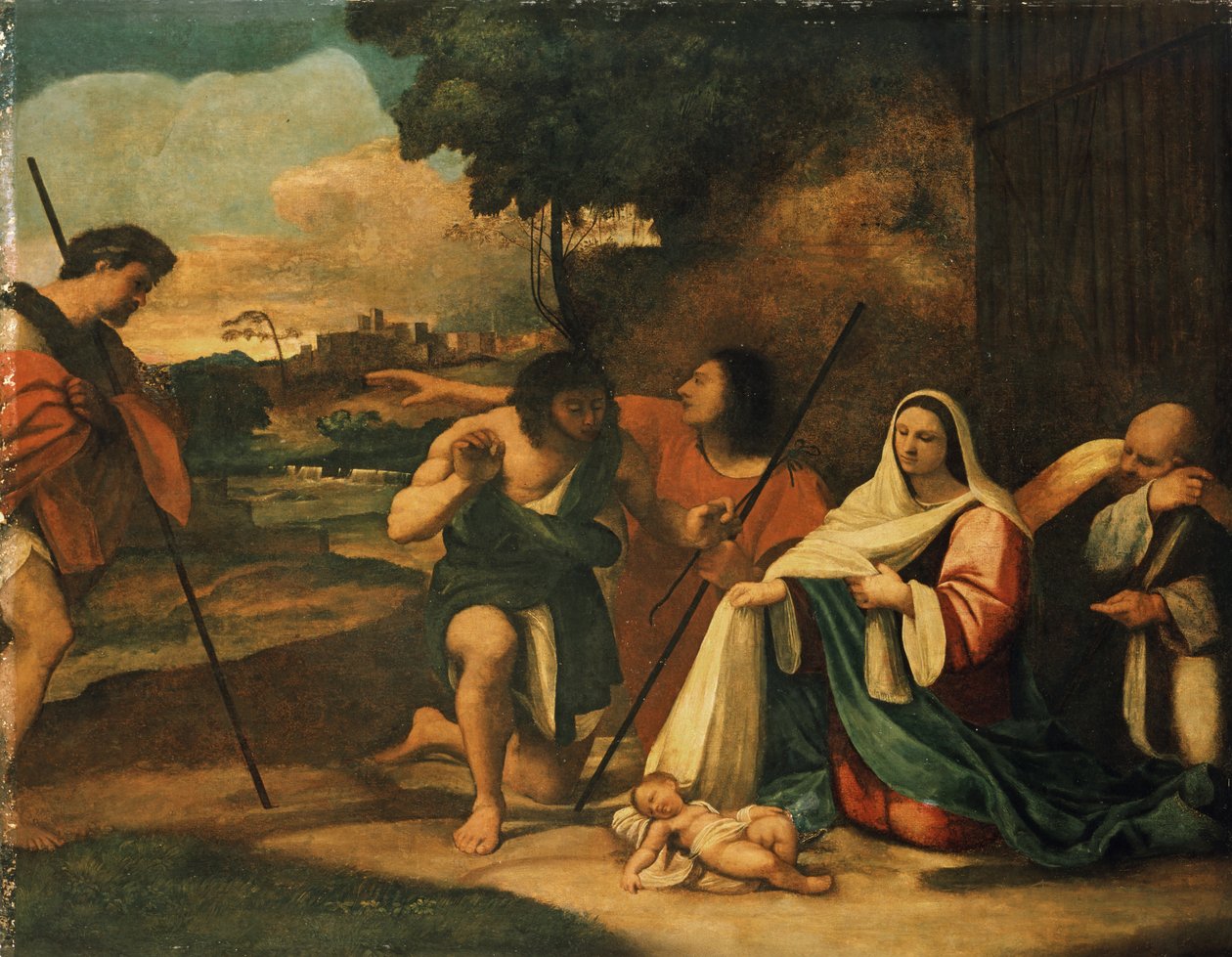 Çobanların Tapınması, Koruma Öncesi, 1510 by Sebastiano del Piombo