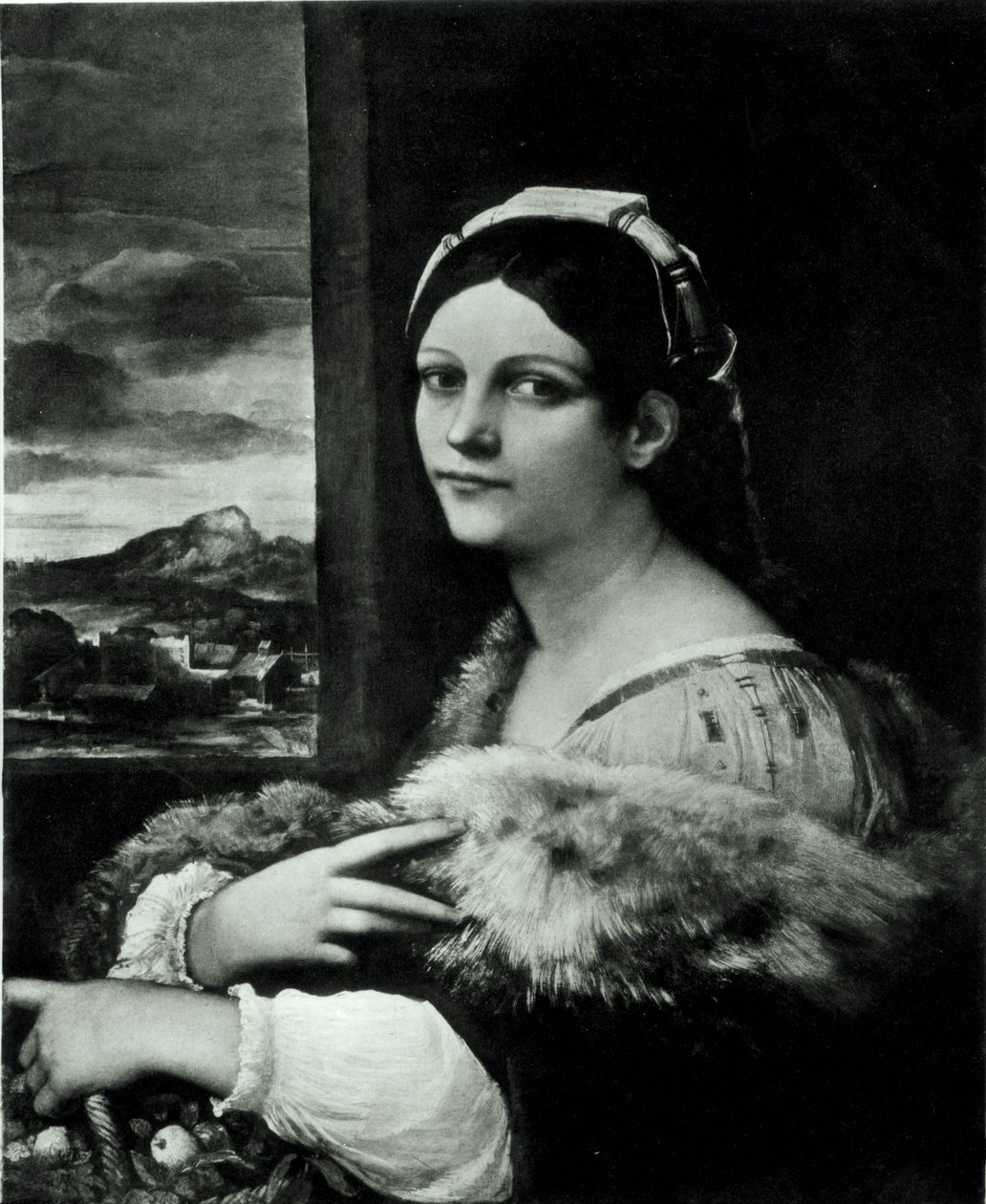 Genç kız veya Aziz Dorothy by Sebastiano del Piombo