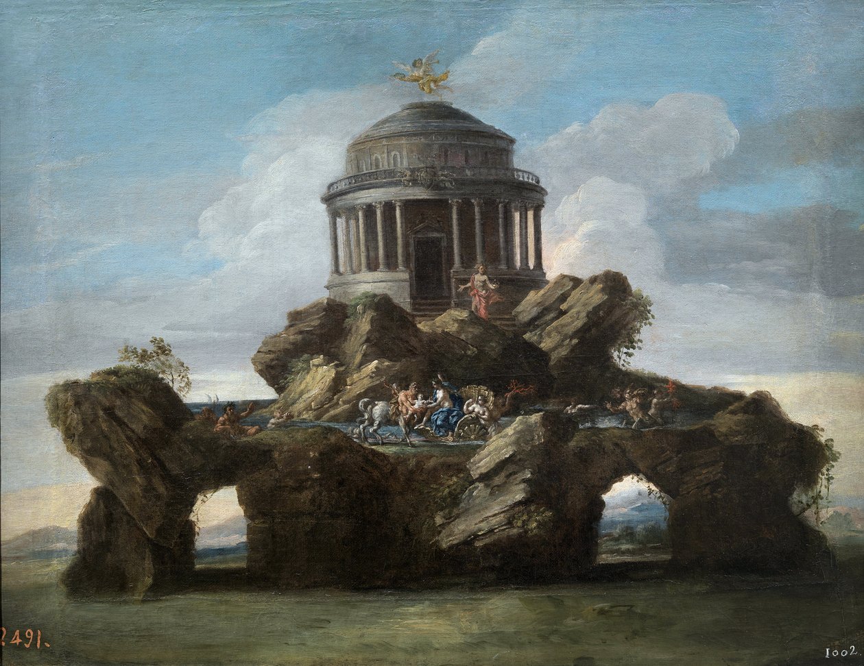Achilles Eğitimi - Conca, Sebastiano (1680-1764), dit il Cavaliere - 1727 - Tuval üzerine yağlı boya - 59x74 - Prado Müzesi, Madrid by Sebastiano Conca