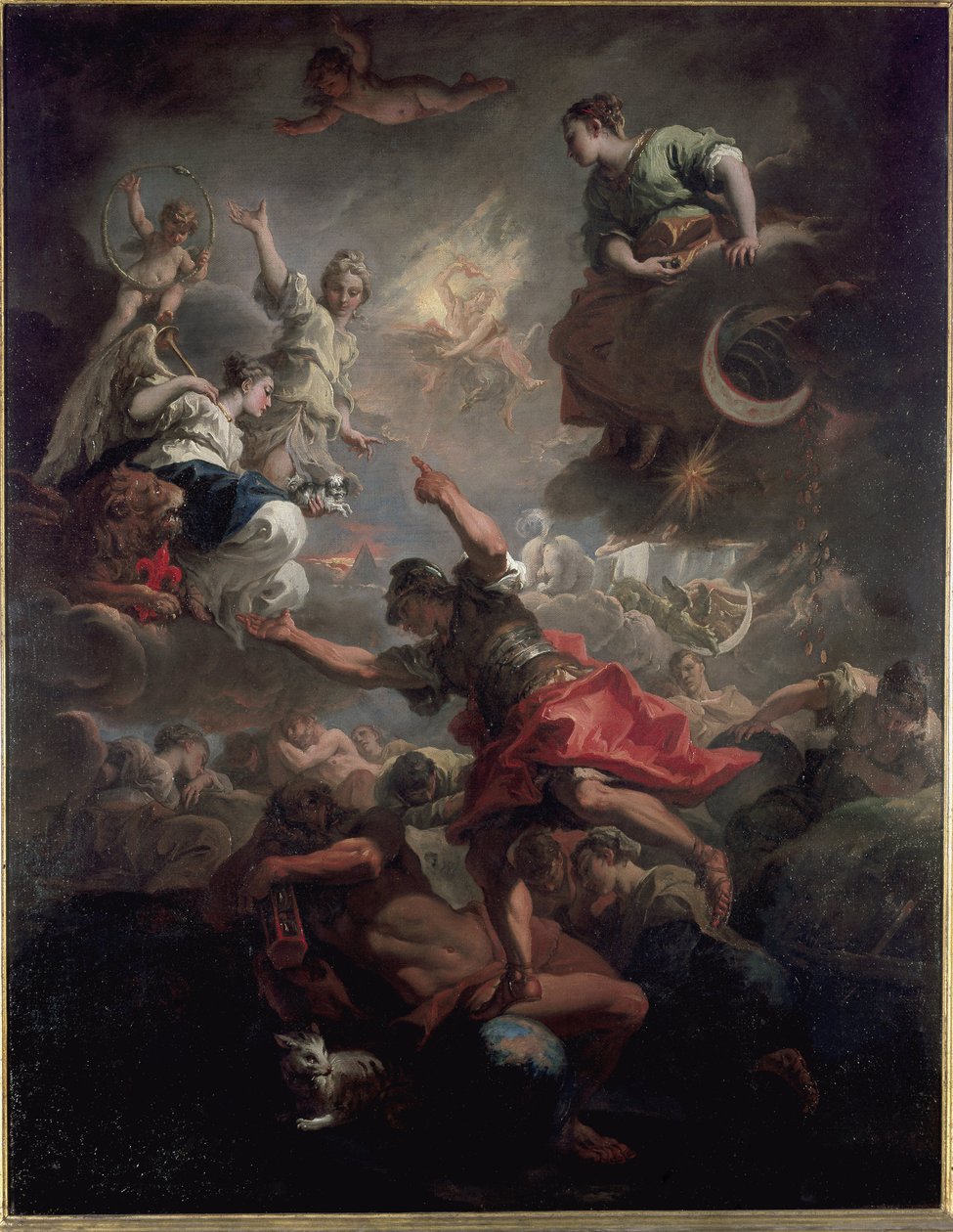 Toskana Alegori (tuval üzerine yağlı boya by Sebastiano Ricci