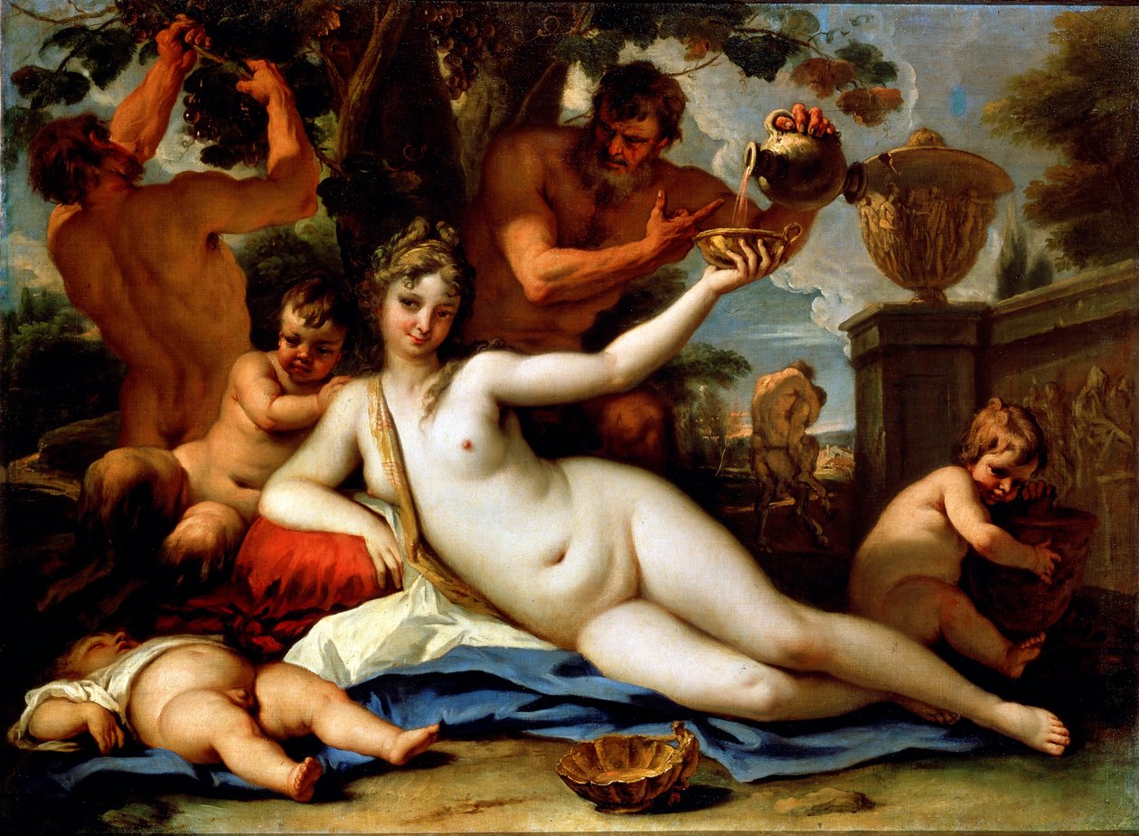 Bacchante ve Satirler, c1713 by Sebastiano Ricci