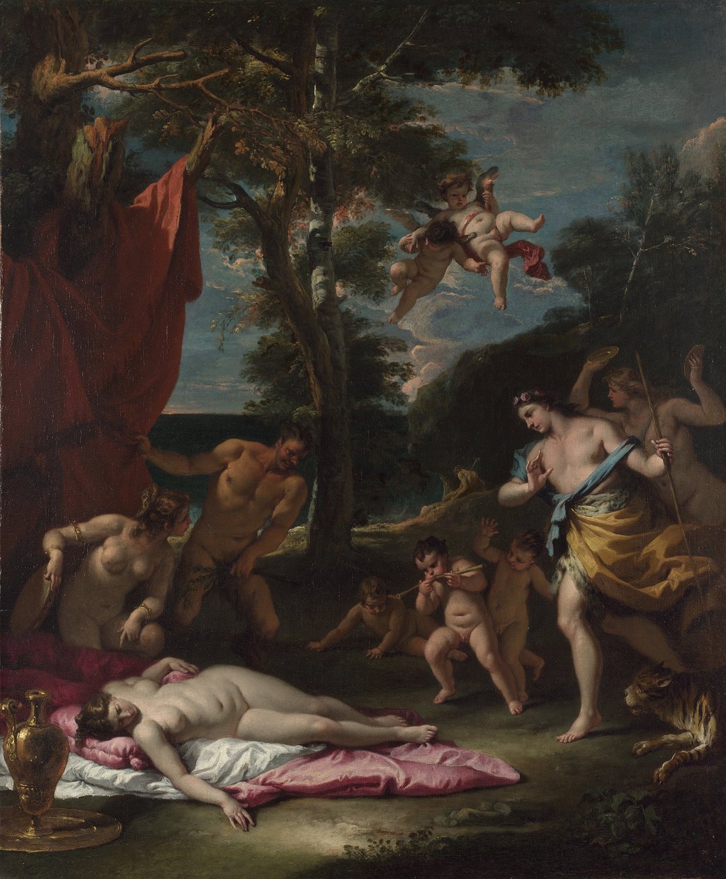 Bacchus ve Ariadne, um 1700 by Sebastiano Ricci