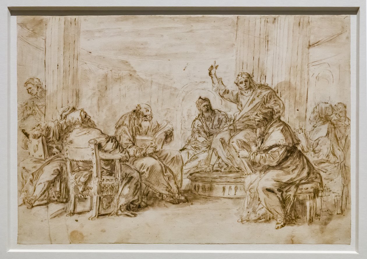 doktorlar arasında İsa by Sebastiano Ricci