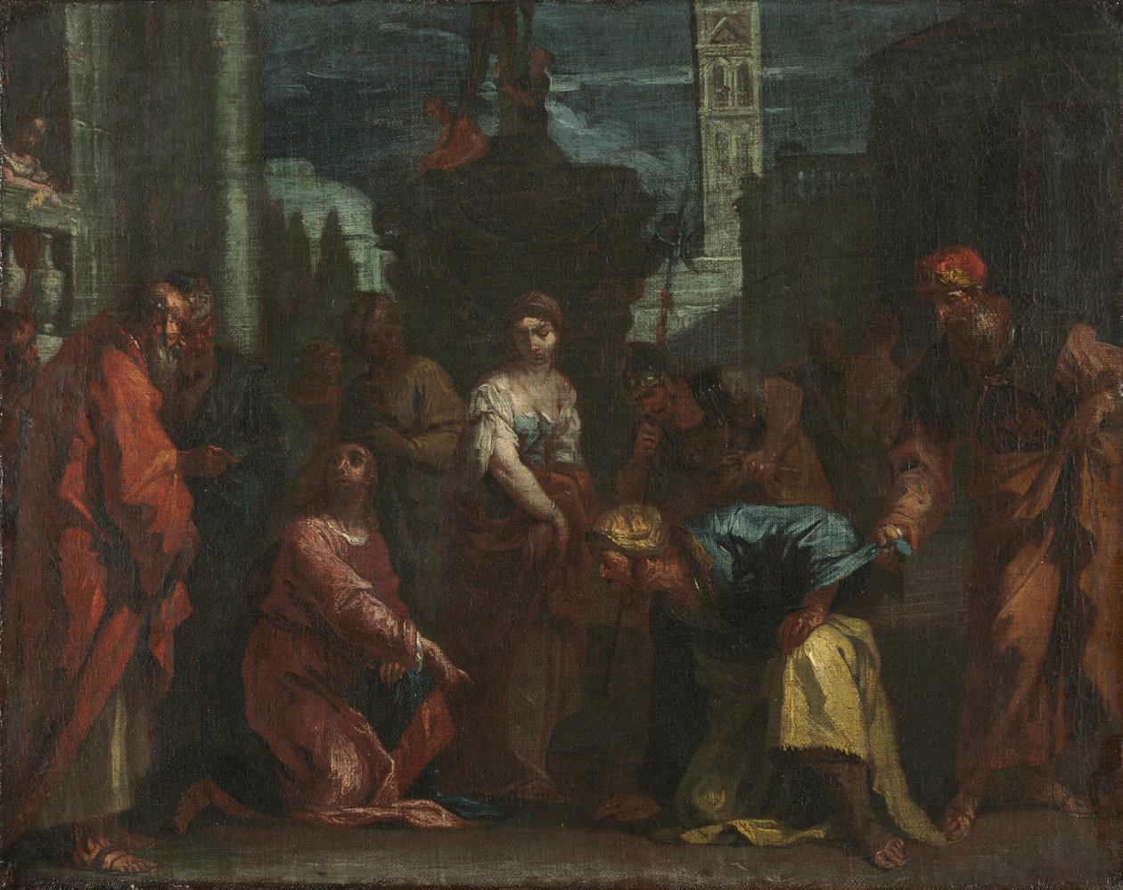 Mesih ve Zina Yapan Kadın, 1700'lerin ortaları (tuval üzerine yağlıboya) by Sebastiano Ricci