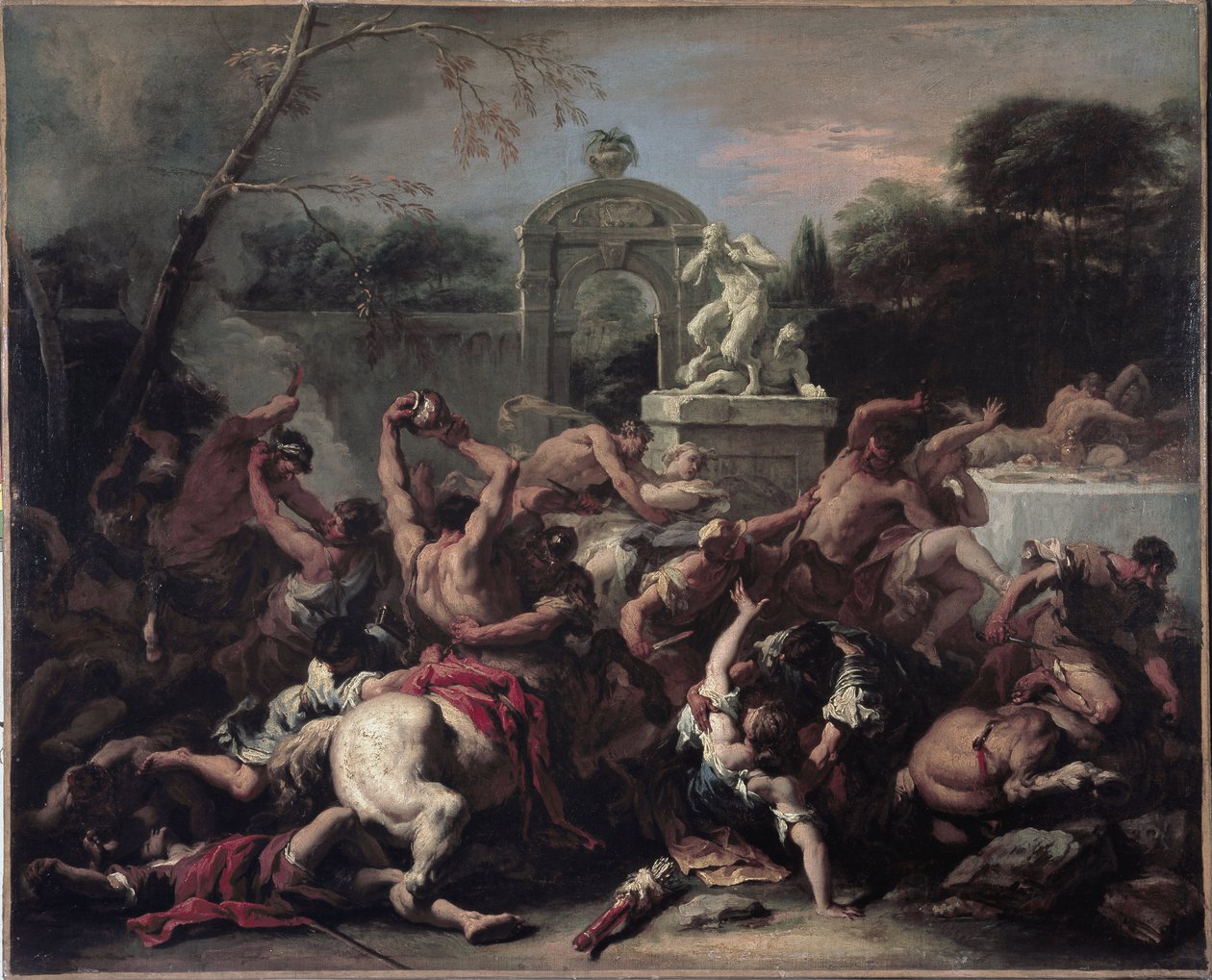 Lapithler ve Centaurlar - Lapithler ve Centaurlar arasındaki savaş. Sebastiano Ricci