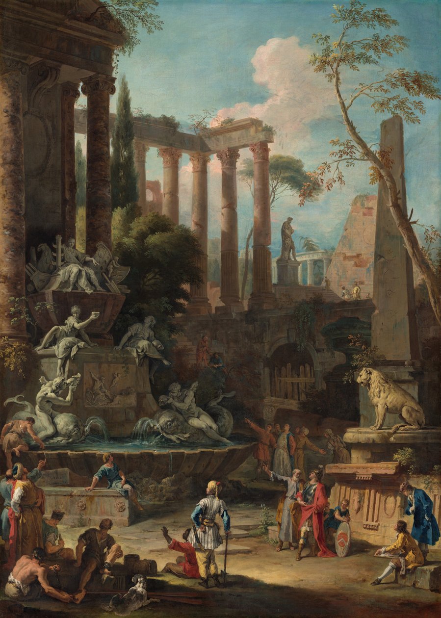 Amiral Sir Clowdisley Shovell Anıtı, 1725 by Sebastiano Ricci