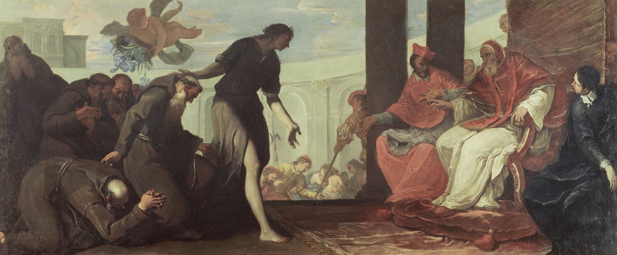 Paul III, Capuchinlerin Düzenini Onaylıyor by Sebastiano Ricci