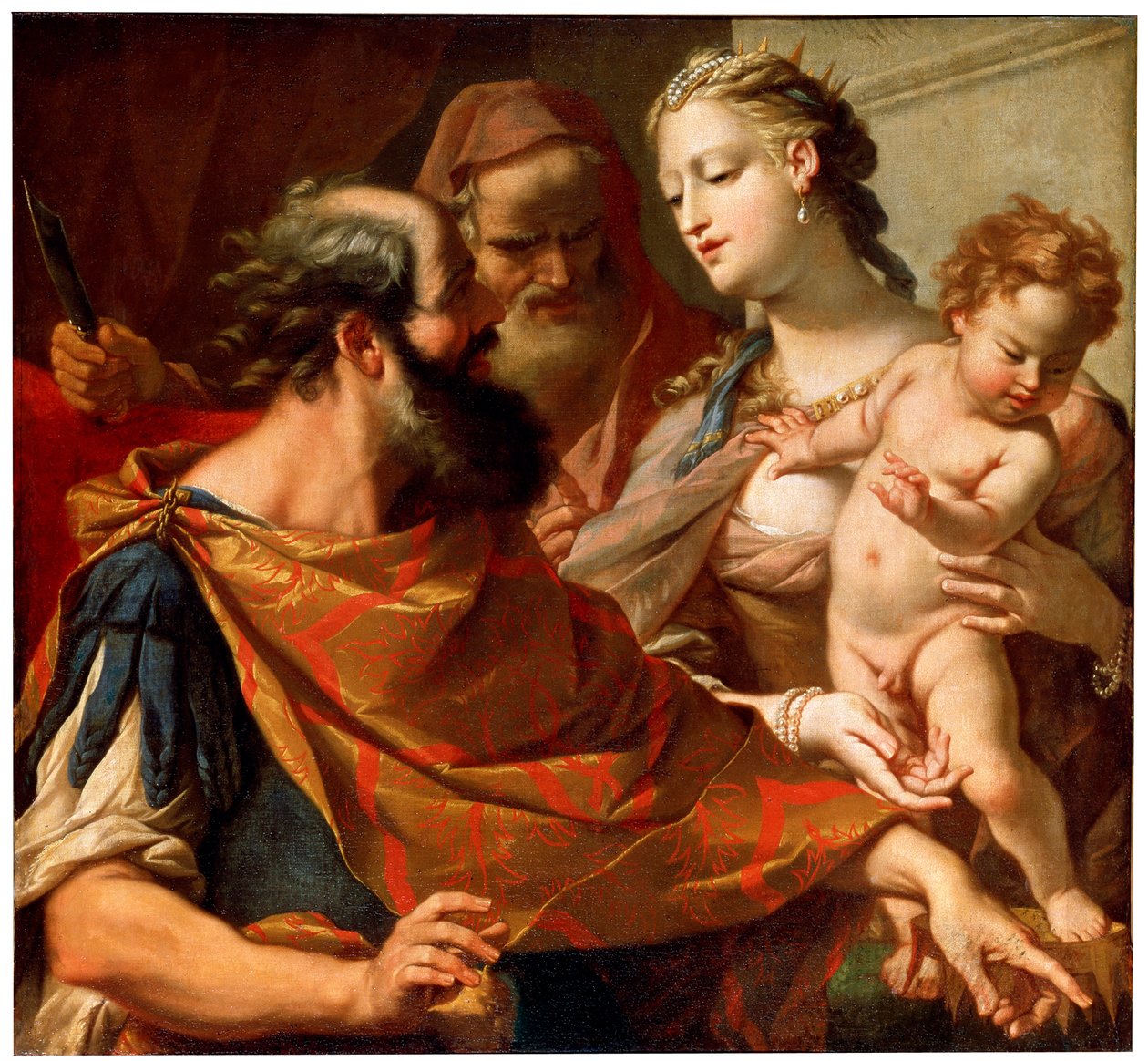 Firavunların Taçını Ayakta Eden Çocuk Musa, c1685-c1687 by Sebastiano Ricci