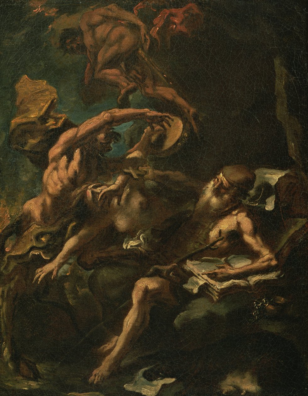 Aziz Anthony'nin Günaha (tuval üzerine yağlı boya) by Sebastiano Ricci