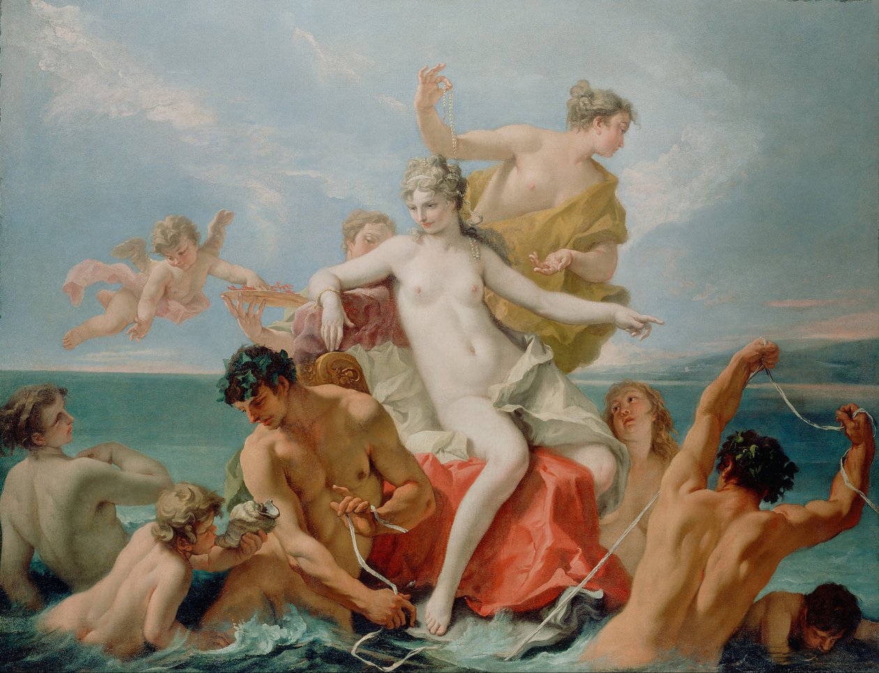 Deniz Venüsünün Zaferi, c. 1713 by Sebastiano Ricci