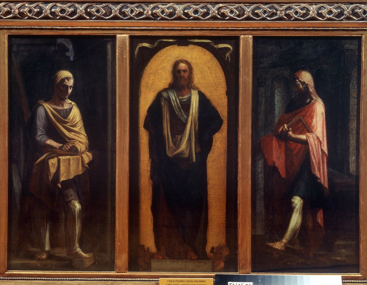 İki Aziz ile İsa. Sebastiano del Piombo