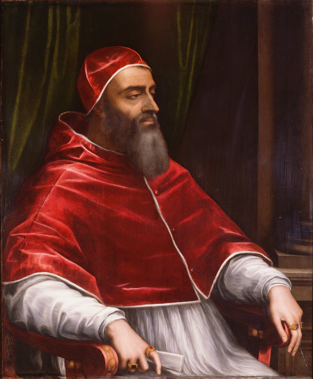 Papa Clement VII, c.1531 (arduvaz üzerine yağlı boya) by Sebastiano del (c.1485 1547) Piombo