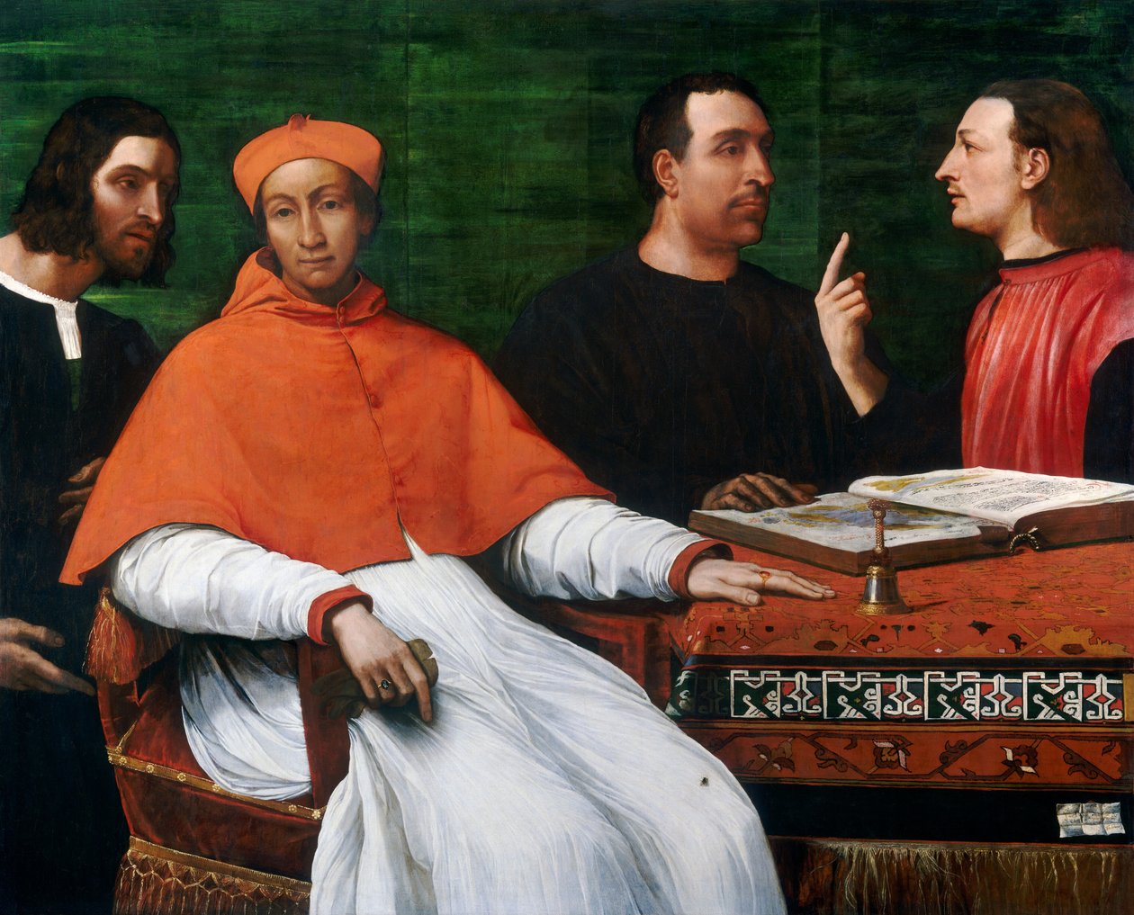 Kardinal Bandinello Sauli, Sekreteri ve İki Coğrafyacı, 1516. by Sebastiano del Piombo