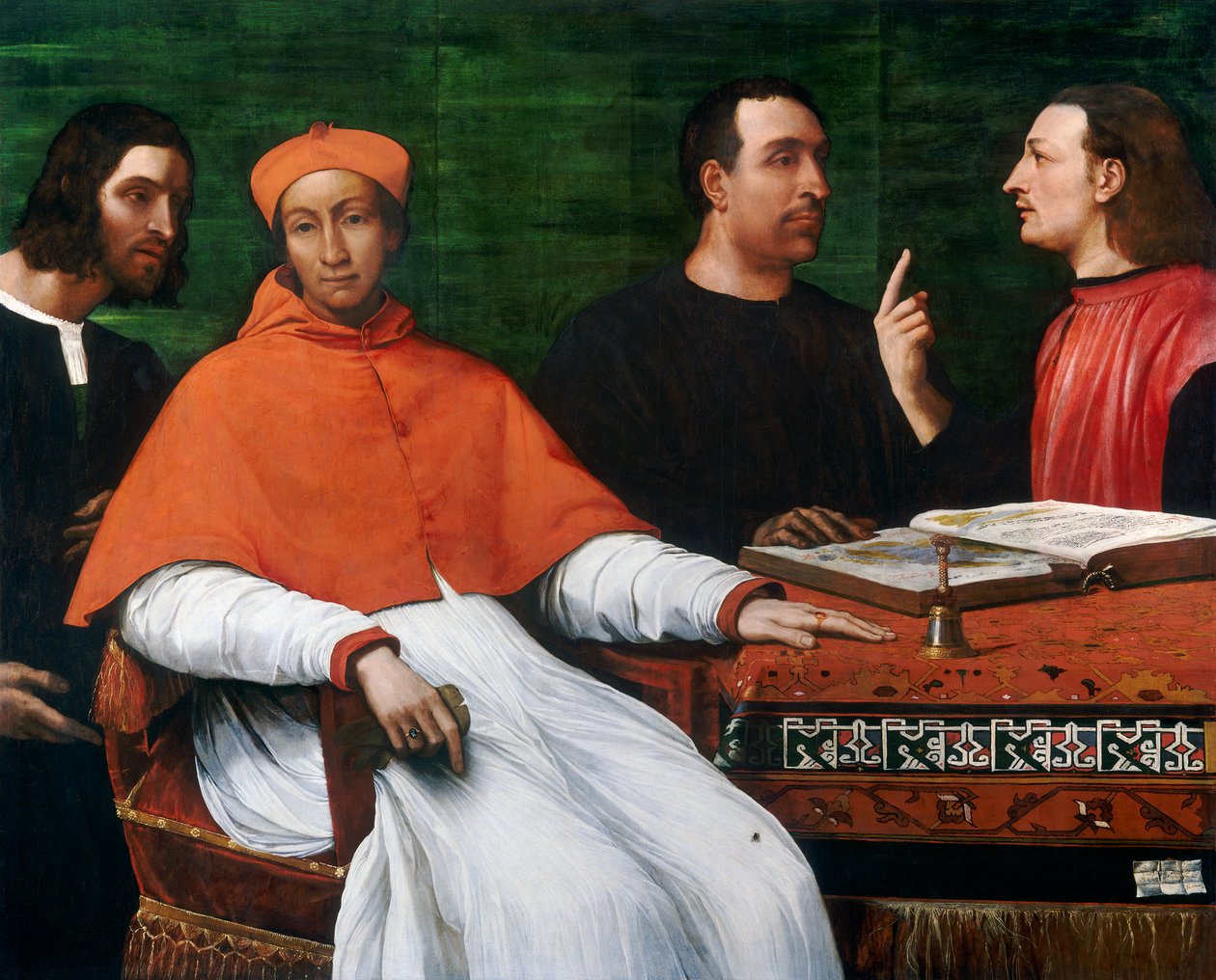 Kardinal Bandinello Sauli, Sekreteri ve İki Coğrafyacı, 1516 by Sebastiano del Piombo