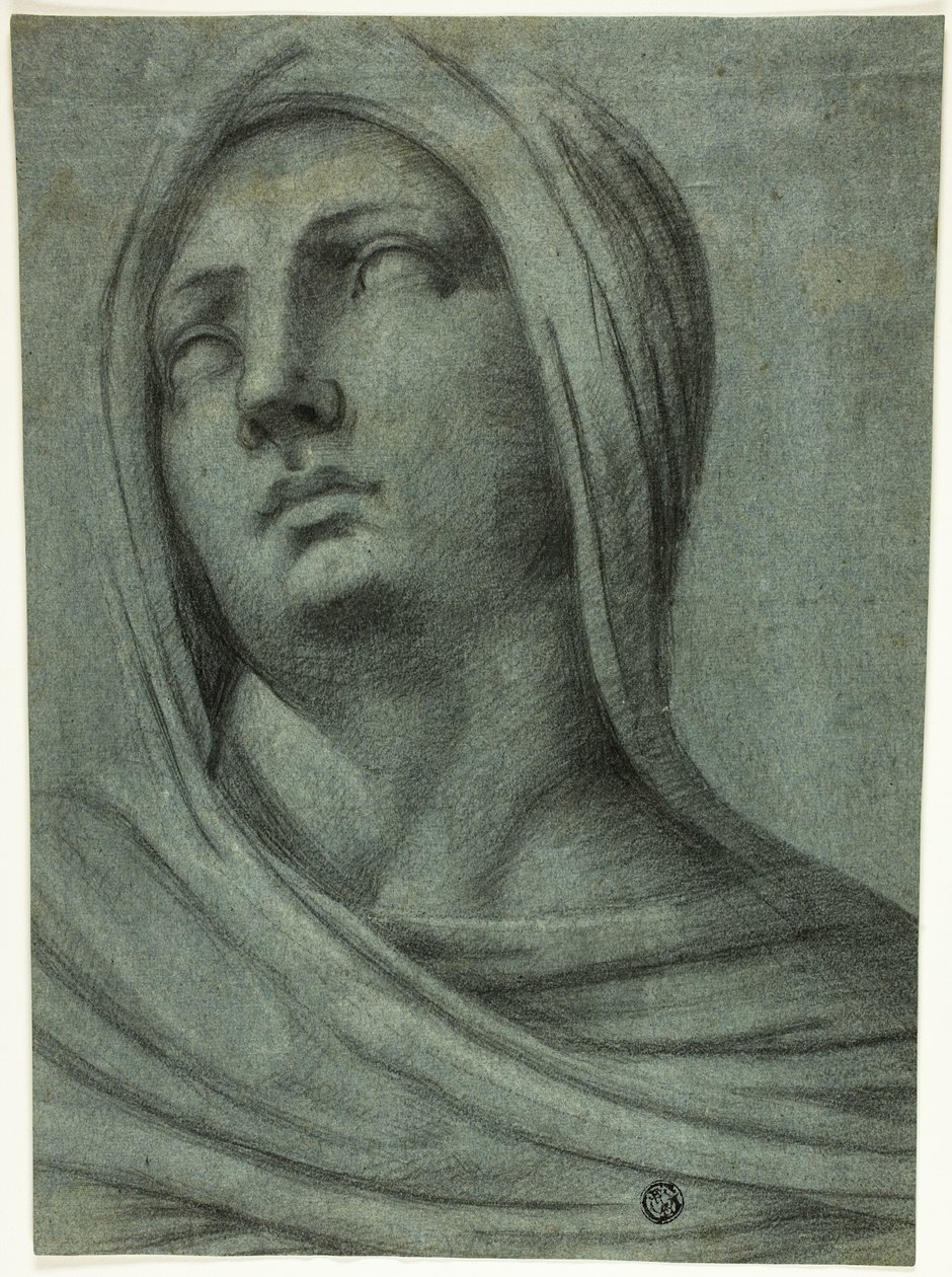 Örtülü Kadının Başı ve Omuzları by Sebastiano del Piombo