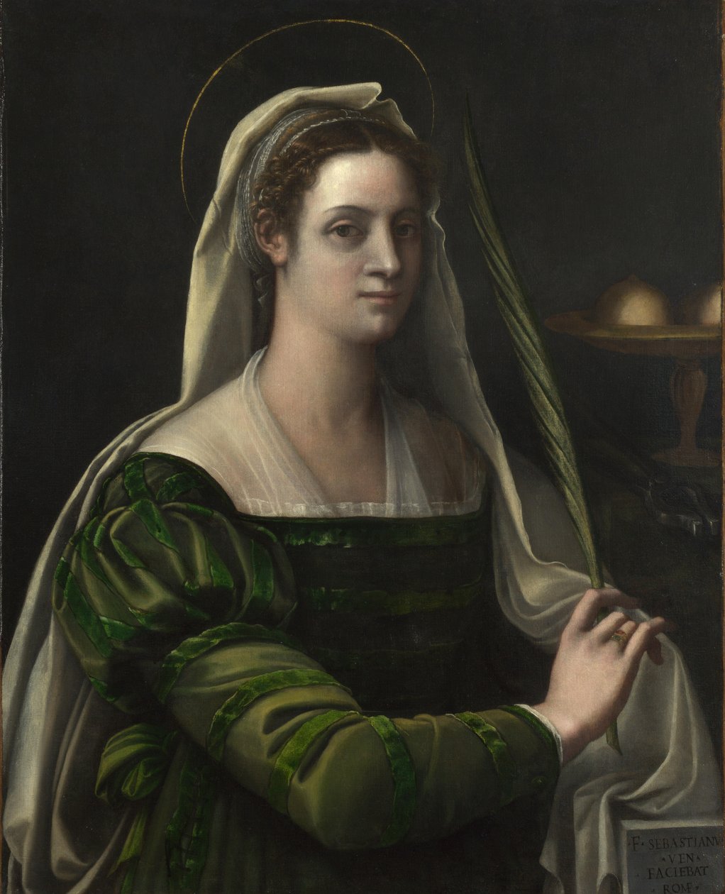 Aziz Agatha, c.1540 by Sebastiano del Piombo