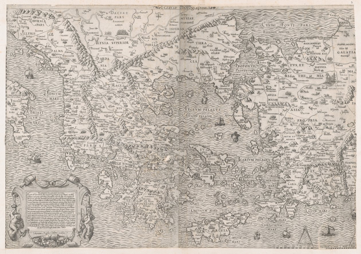 Yunanistan haritası, 16. yüzyılın ortaları., 16. yüzyılın ortaları. by Sebastiano di Re