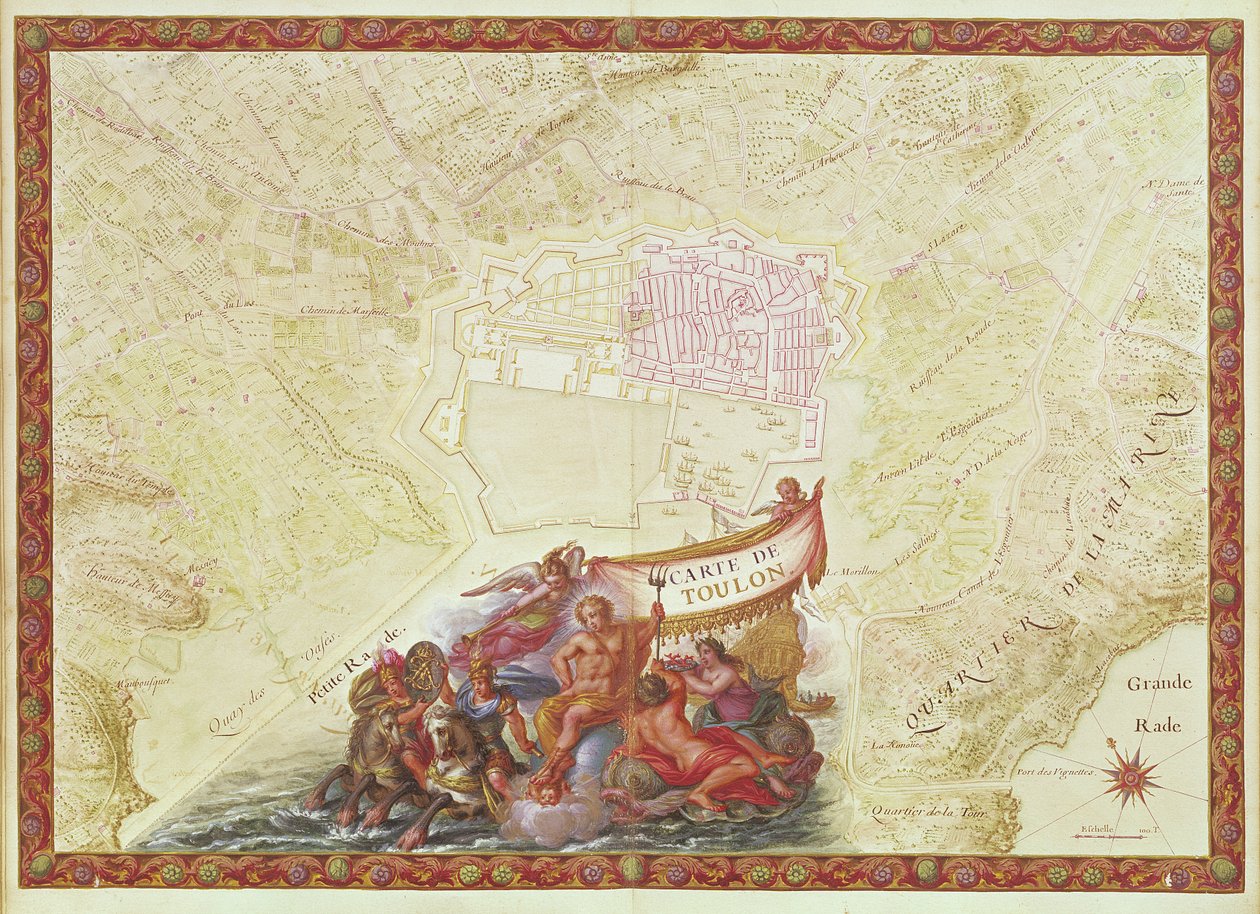 Ms. 986, Vol.3 fol.63 Toulon Planı ve Haritası, 