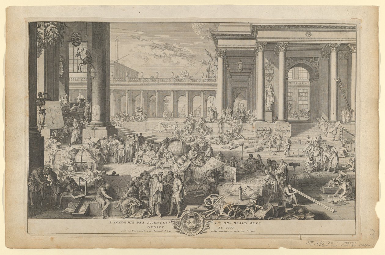 Bilimler ve Güzel Sanatlar Akademisi by Sebastien the Elder Leclerc