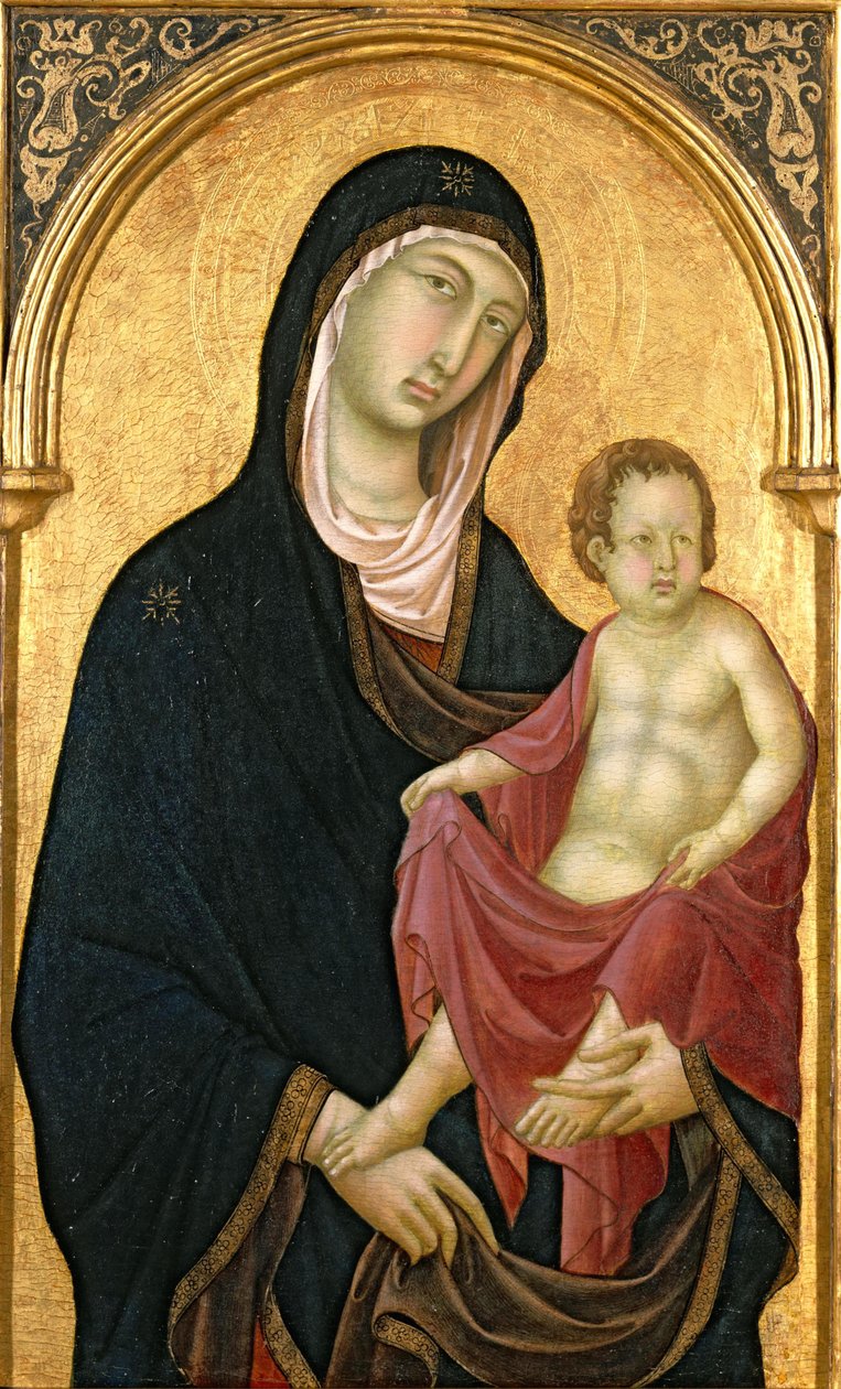 Çocuklu Madonna by Segna di Bonaventura