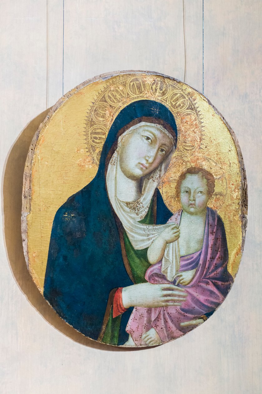 Madonna ve çocuğu (panelde tempera) by Segna di Bonaventura