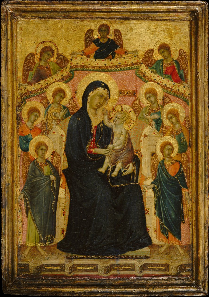 Madonna ve Dokuz Melekli Çocuk, yak. 1315. by Segna di Buonaventura