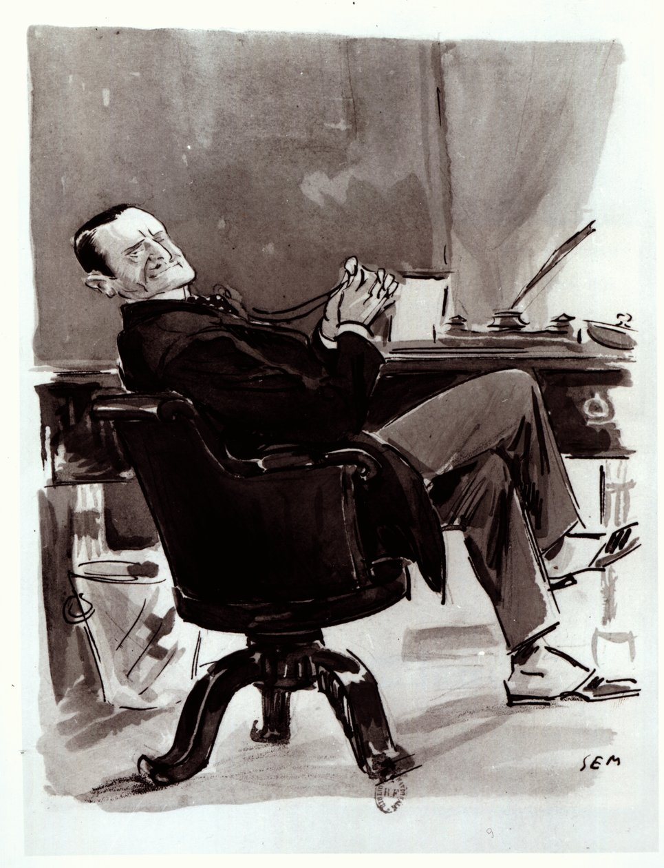 Georges Courteline (1858-1929) by Sem