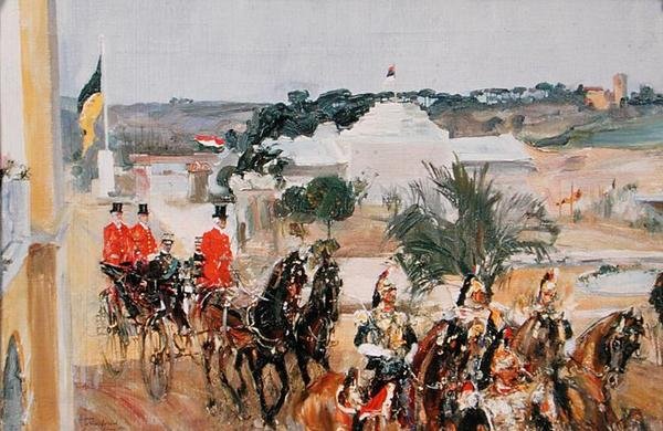 Vittorio Emanuele III (1869-1947) Dünya Sergisinde, 1911 by Semen Gavriilovich Nikiforov