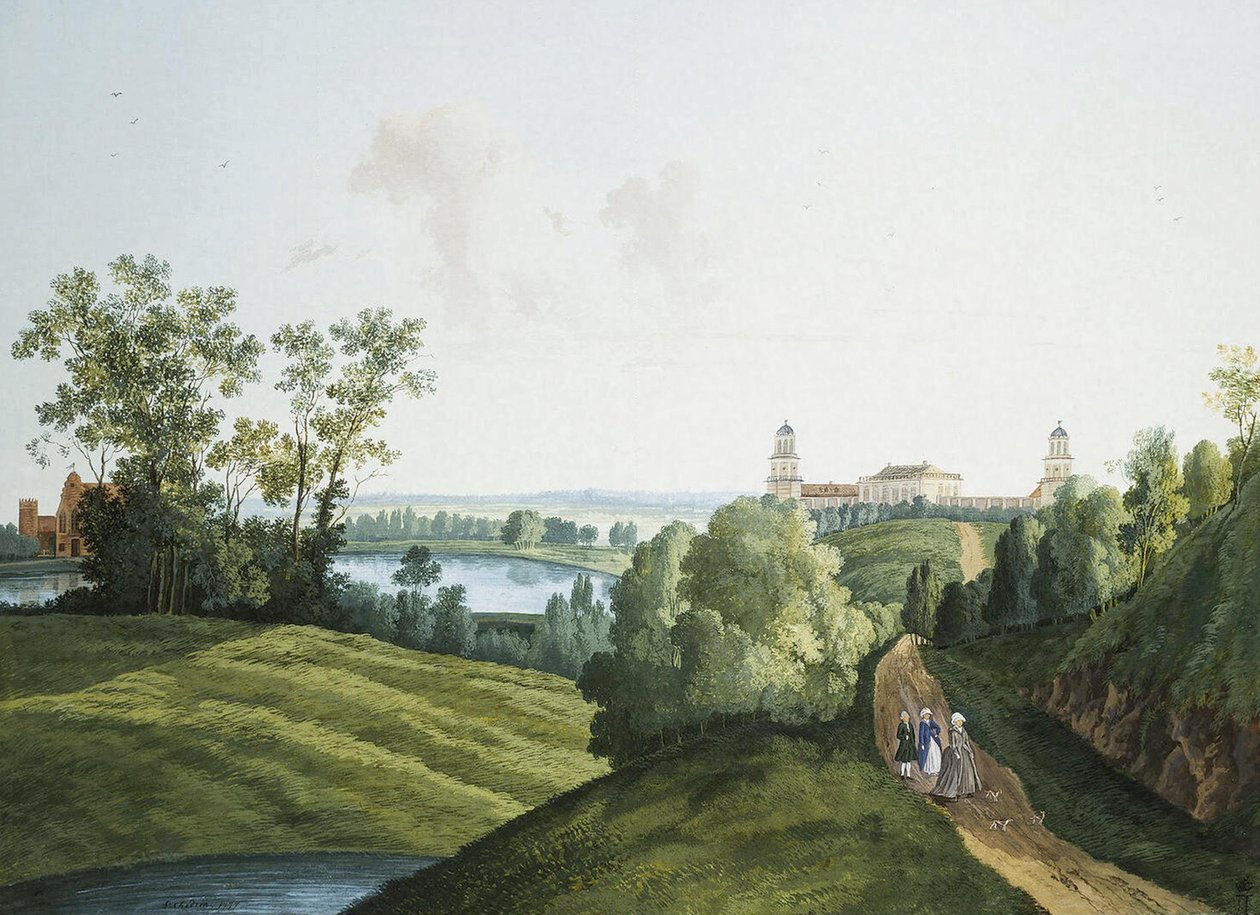 Semyon Fyodorovich Shchedrin (Semion Chtchedrine) (1745-1804) tarafından ""Tsarskoye Selo