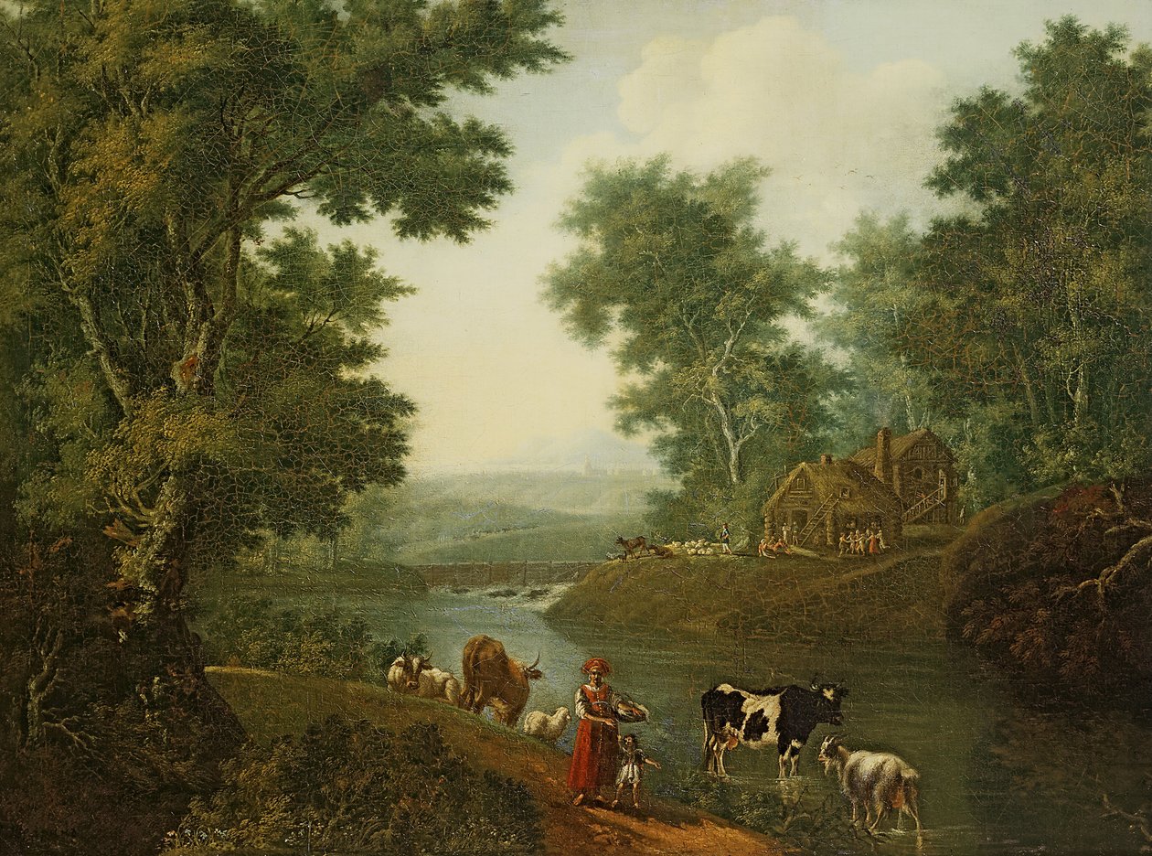 Saint Petersburg Çevresindeki Manzara by Semyon Fyodorovich Shchedrin