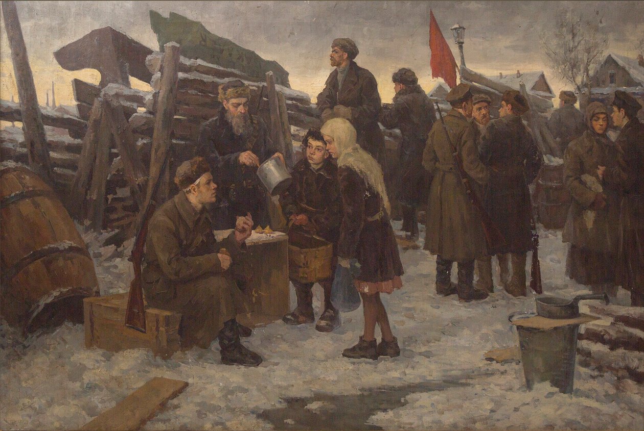 Barikatlarda Sabah. by Semyon Gavrilovich Nikiforov