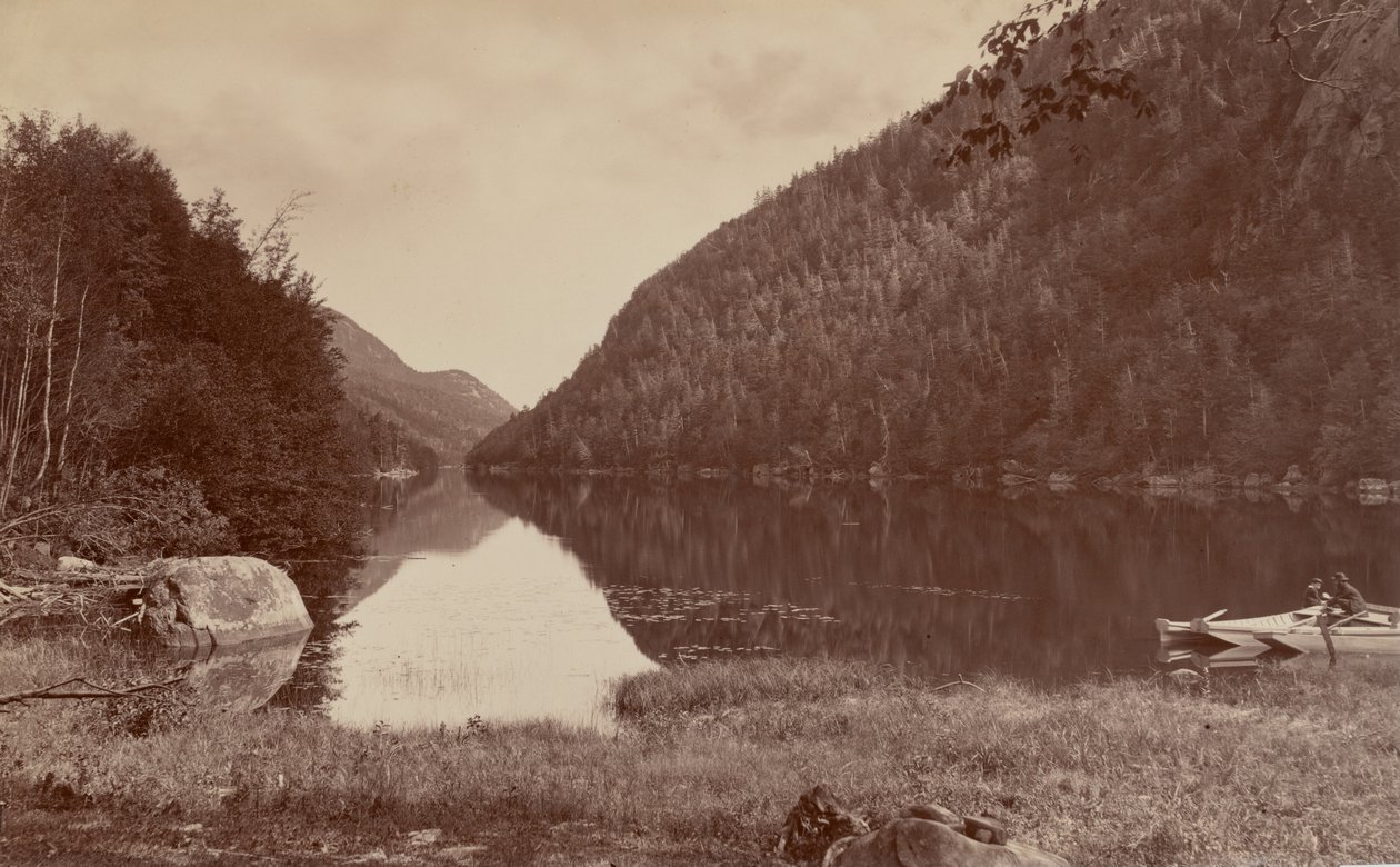 Cascade Gölü, Adirondacks by Seneca Ray Stoddard