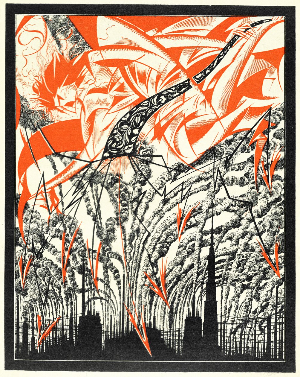 Kirlilik kişileştirilmiş poster, c.1920 by Sergei Vasilevich Chekhonin
