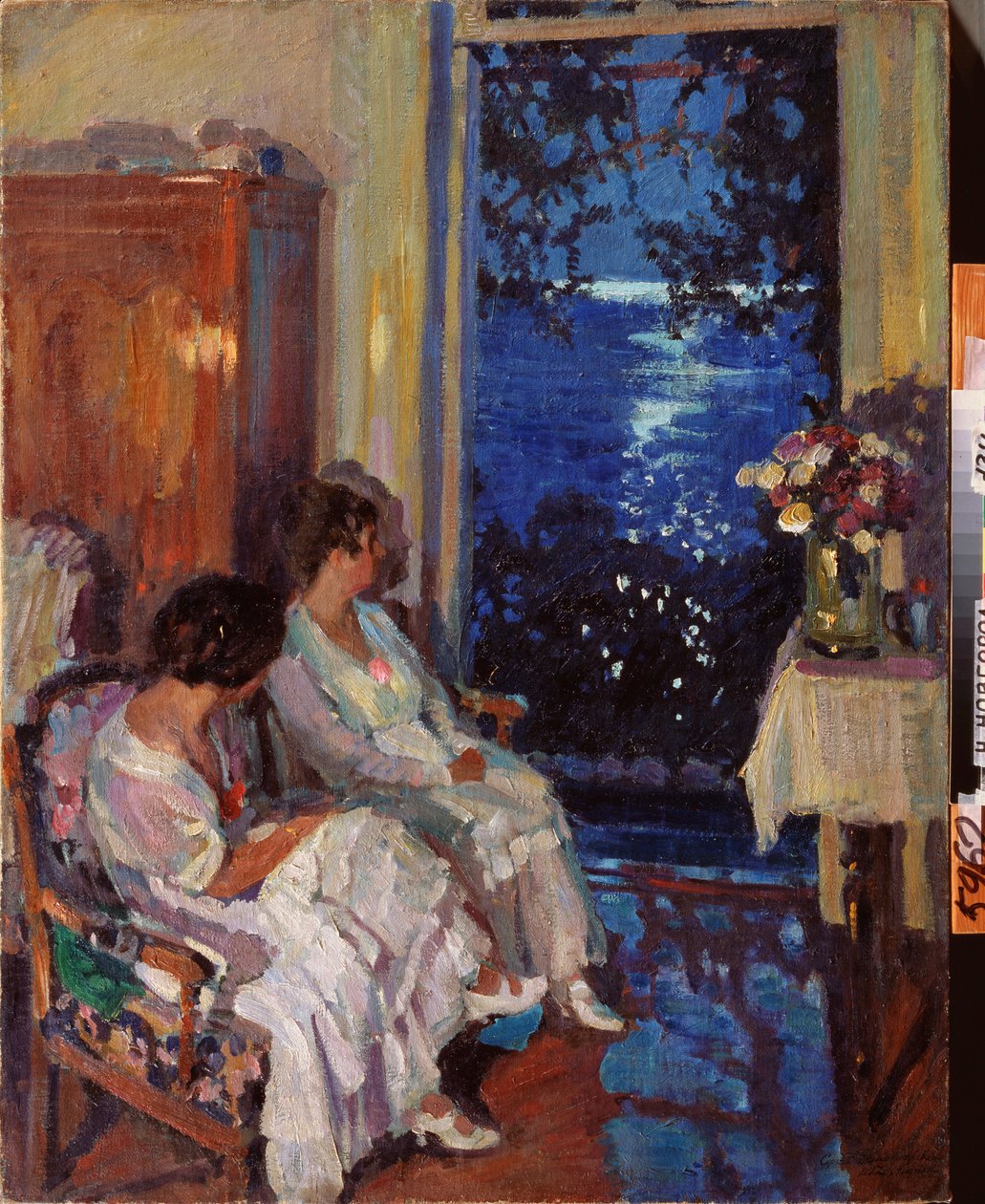Alupka (Ukrayna) (Alupka) - Sergei Arsenyevich Vinogradov (1869-1938), tuval üzerine yağlı boya by Sergei Arsenevich Vinogradov
