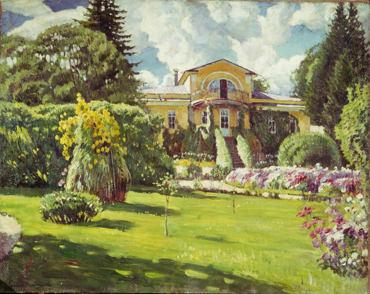Moskova yakınlarındaki kır evi by Sergei Arsenevich Vinogradov