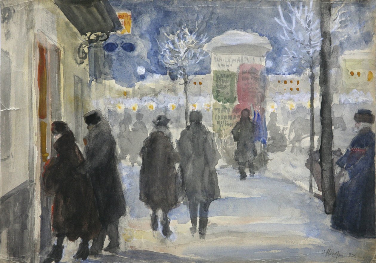 Moskova Caddesi, 1922 by Sergei Arsenevich Vinogradov