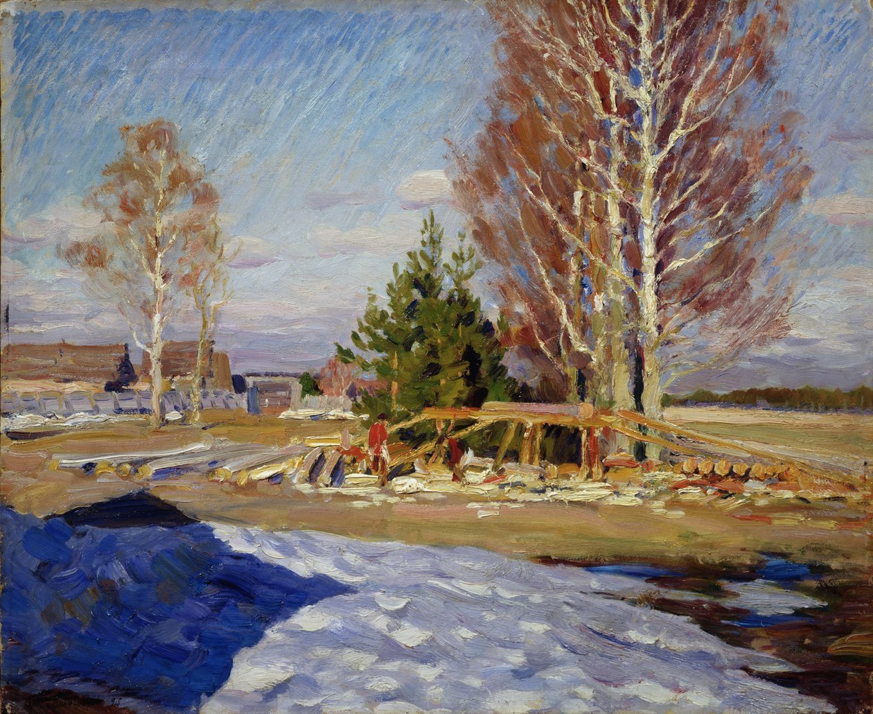 Bahar manzarası, 1915 by Sergei Arsenevich Vinogradov