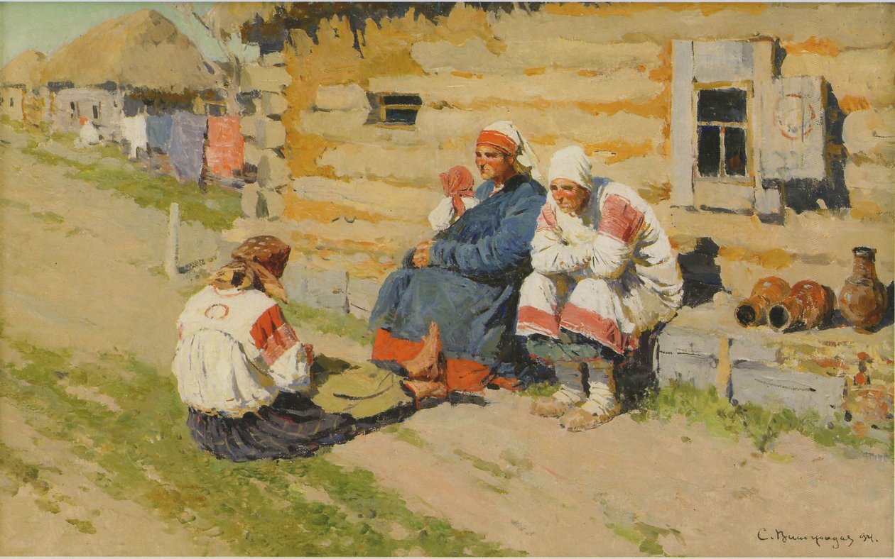 Güneşte Beklerken, 1894 by Sergei Arsenevich Vinogradov