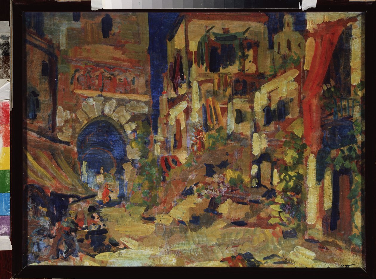 Bir sokak görünümü. Jules Massenet