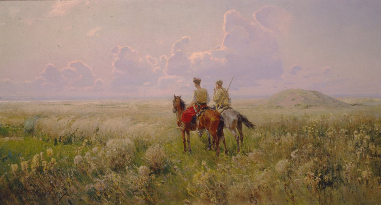 Bozkırda Kazaklar, 1900