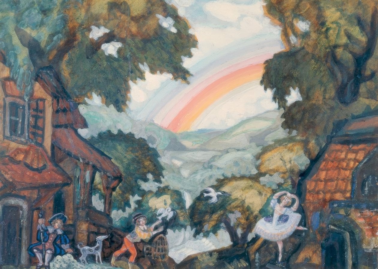 A.Adam, Giselle / set tasarımı Sudeikin by Sergei Jurjewitsch Sudeikin