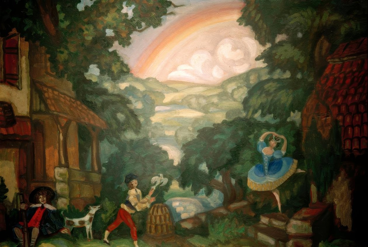 A.Adam, Giselle / set tasarımı Sudeikin by Sergei Jurjewitsch Sudeikin