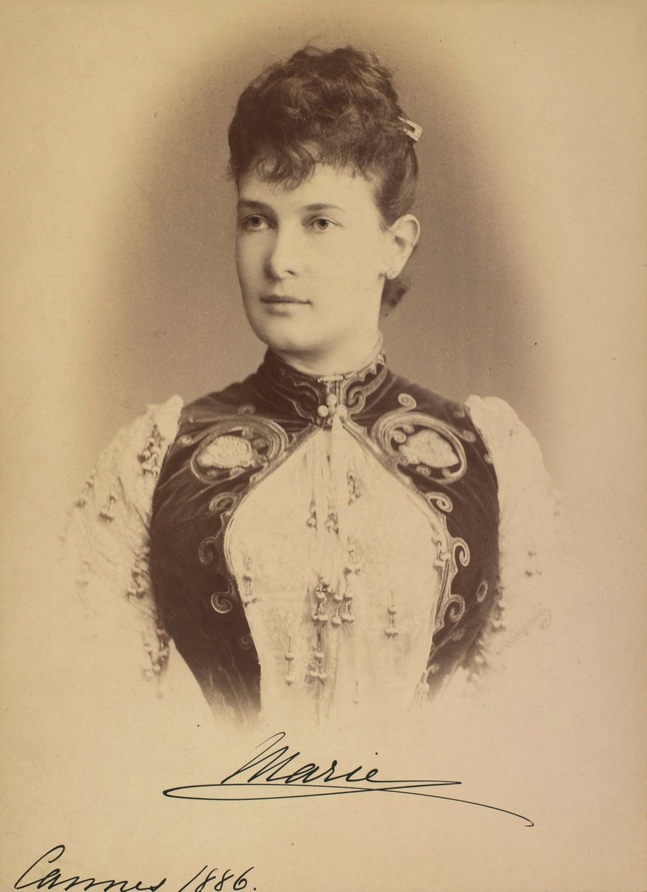 Marie Pavlovna de Russie - Rusya Büyük Düşesi Maria Pavlovna (1854-1920), Levitsky, Sergei Lvovich (1819-1898). Gümüş Jelatin Fotoğrafçılığı by Sergei Lvovich Levitsky