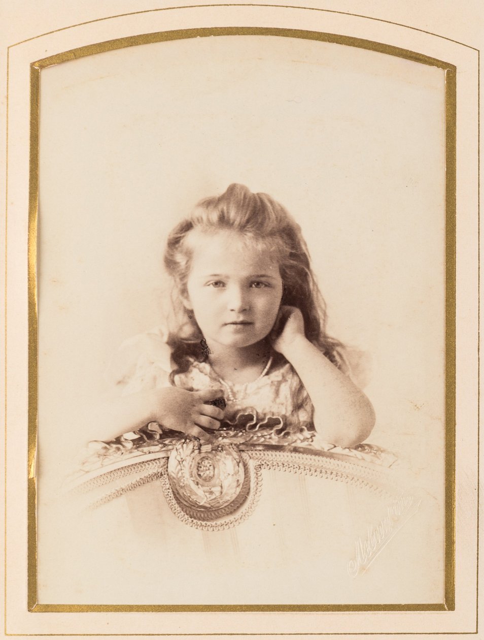 Tatyana Nikolaievna de Russie (1897-1918) - Rusya Büyük Düşesi Tatyana, Levitsky, Sergei Lvovich (1819-1898). Albümin Fotoğrafı by Sergei Lvovich Levitsky
