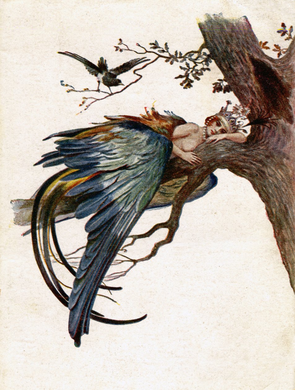 Edebiyat. Peri masalları. Mavi Kuş. Çizim J. Solomko, Çek Cumhuriyeti by Sergei Sergeevich Solomko