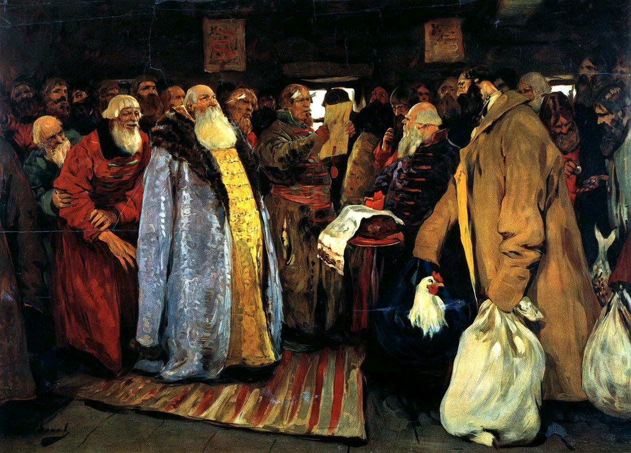 Bir voyvodanın gelişi, 1907. by Sergei Vasilyevich Ivanov