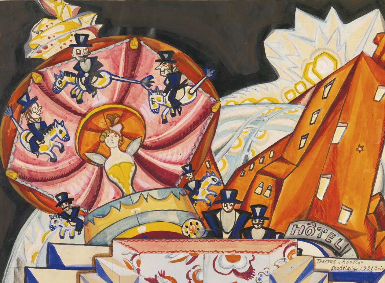 Apollo Tiyatrosu, Paris, 1921 by Sergei Yurievich Sudeykin