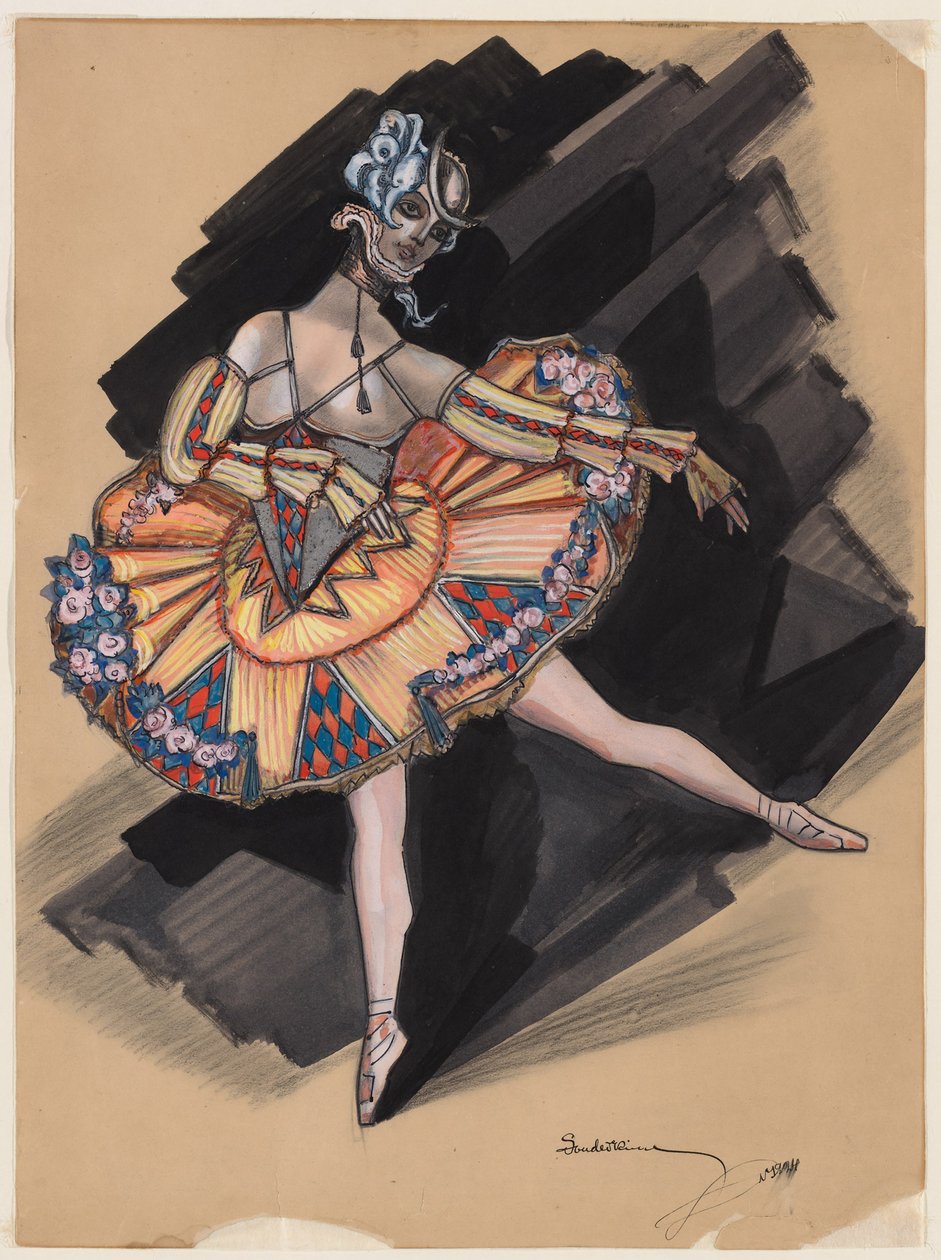 Peri Bebek. Anna Pavlova için kostüm tasarımı, 1924 by Sergei Yurievich Sudeykin