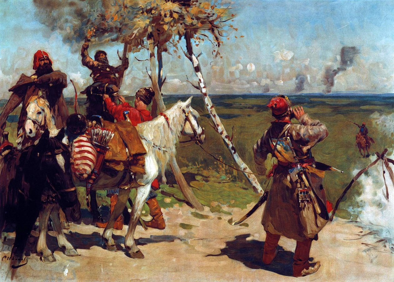 Muscovy sınır muhafızında by Sergej Vasilevic Ivanov