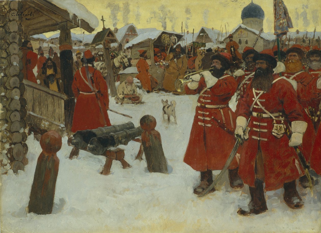Streltsy, 1907 by Sergej Vasilevic Ivanov